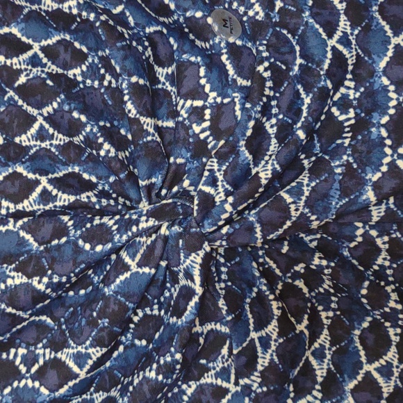 Eddie Bauer Blue Pattern Sleeveless Dress - Picture 4 of 4